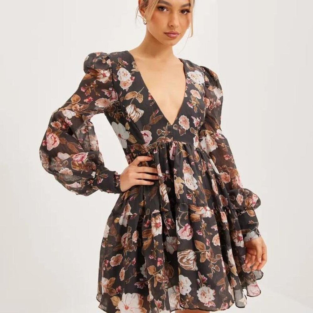 Bardot Reign Mini Floral Dress Size US 6